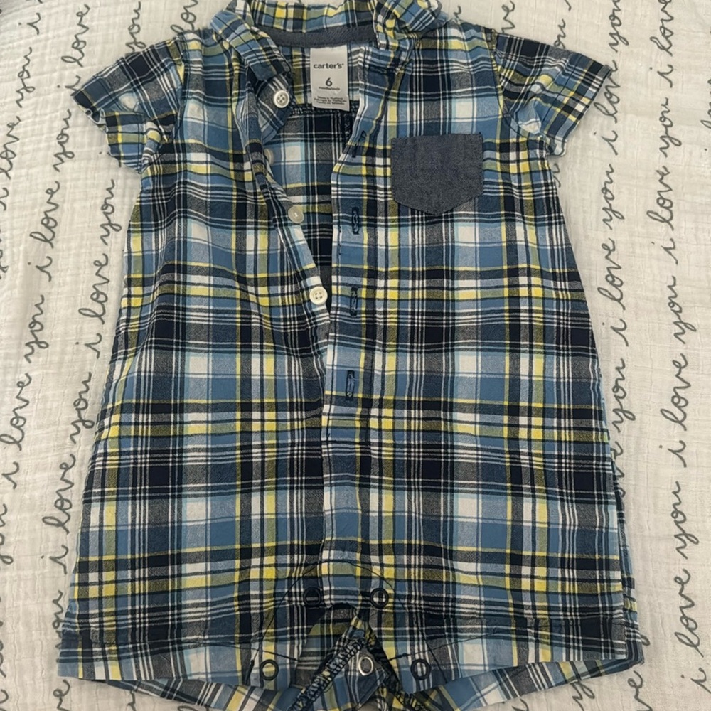 6 month Carters cute summer romper.